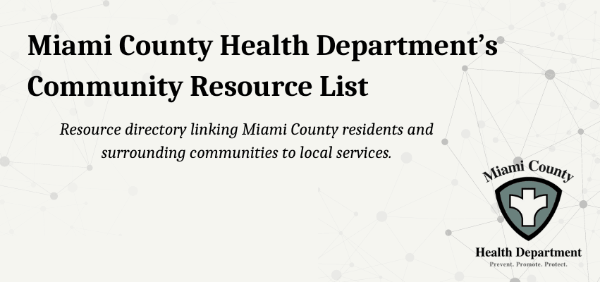 Miami County Health Department's Community Resource List