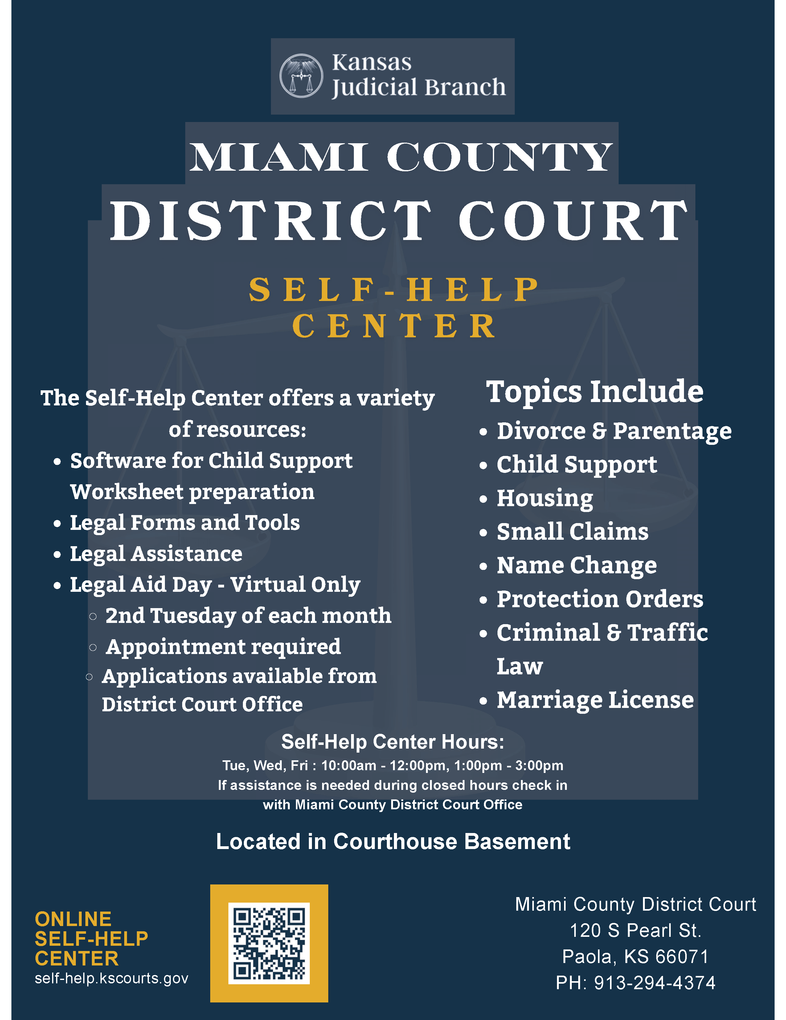 MIAMI COUNTY SELF-HELP CENTER