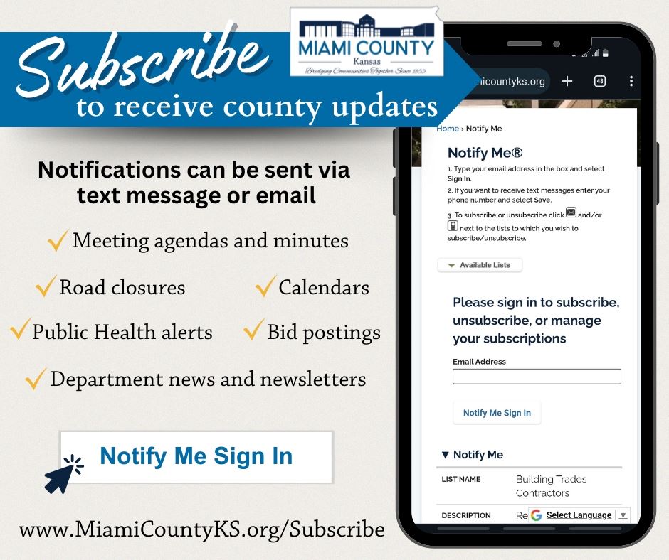 Notify me subscribe promotional